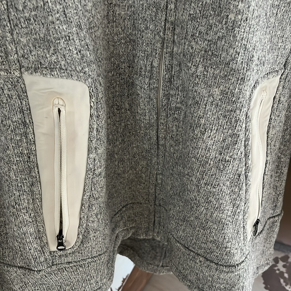 Women’s Grey Full-Zip Hoodie Jacket - Picture 4 of 10